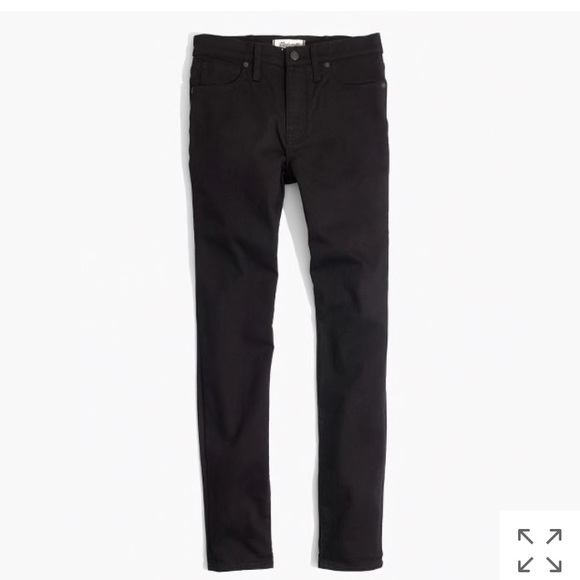Madewell 9” High-rise skinny black jean denim JCre - Picture 3 of 4